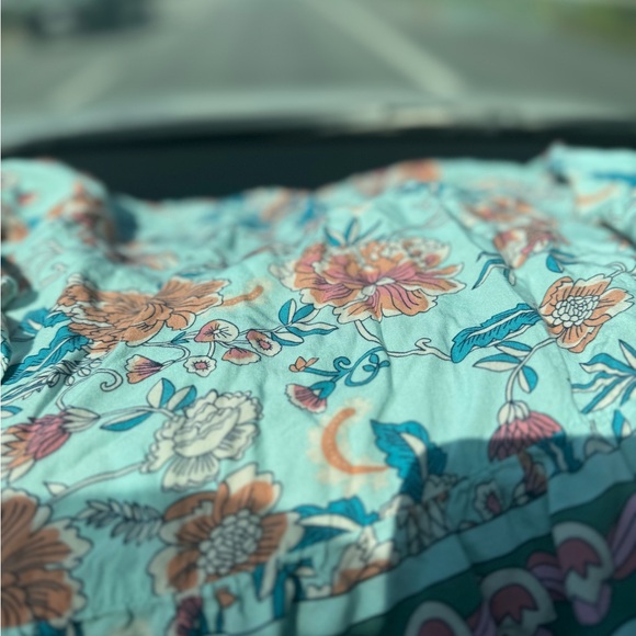 Cute boho top blue print - Picture 3 of 8